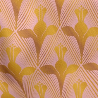 Golden Magic Flower Stretch Ponte