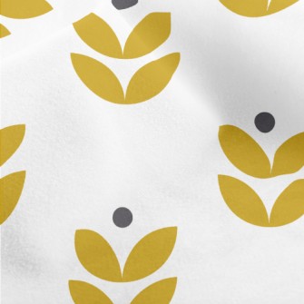 Simple Shape Flowers Micro Fleece