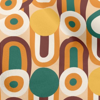 Circle Wavy Lines Micro Fleece