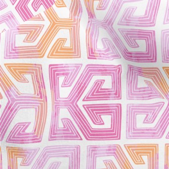 Gradient Retro Lines Micro Fleece