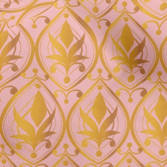 Water Drop Gold Flower Micro Fleece