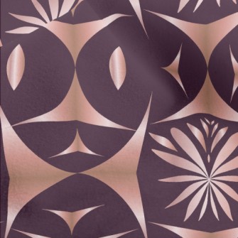 Shiny Geometric Flower Micro Fleece