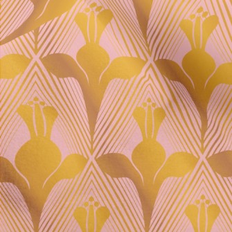 Golden Magic Flower Micro Fleece