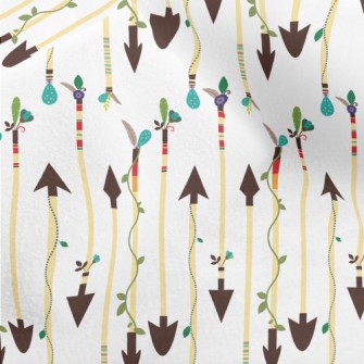 Arrows Wrapped Around Vines Micro Fleece