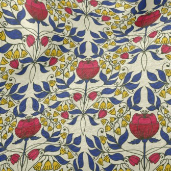 Bright Flower Tiles Minky