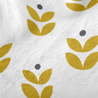 Simple Shape Flowers Minky