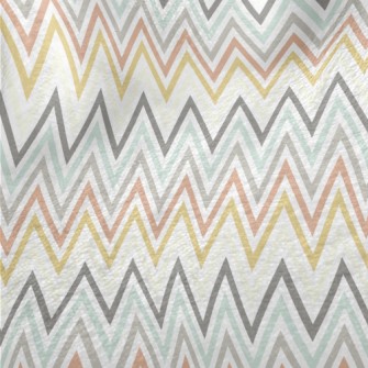 Herringbone Retro Illustration Minky