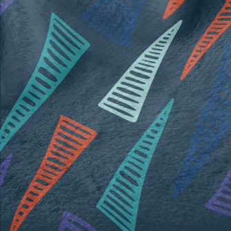 Triangle Lines Minky
