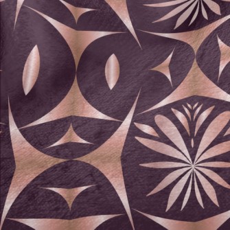 Shiny Geometric Flower Minky
