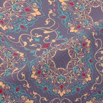 Arabic Colorful Pattern Piqué