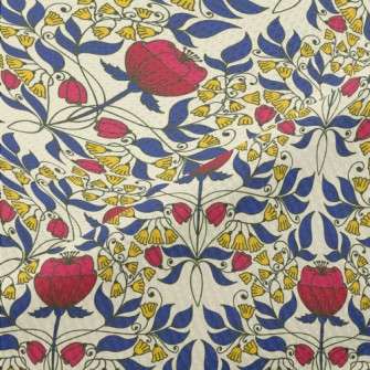 Bright Flower Tiles Piqué