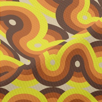 Shiny Spiral Wave Piqué