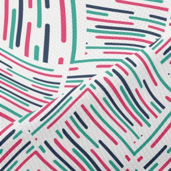 Three Color Intersecting Lines Piqué