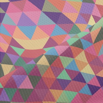 Color Kaleidoscope Piqué