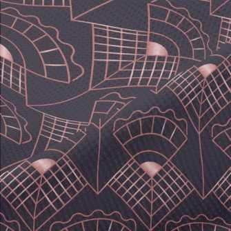 Plaid Line Flower Piqué