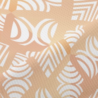 Gradient Circle Rhombus Piqué