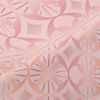 Rose Gold Geometric Figure Piqué
