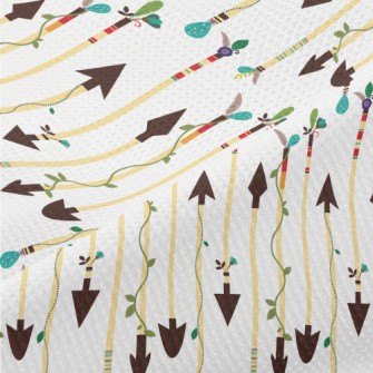 Arrows Wrapped Around Vines Piqué