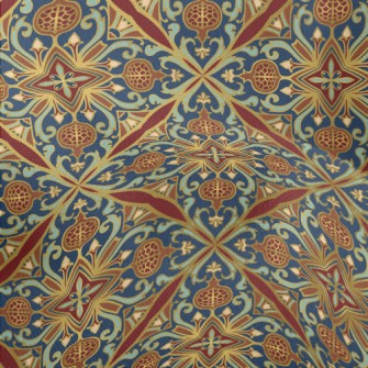 Oriental Nostalgic Pattern Lightweight Performance Linen