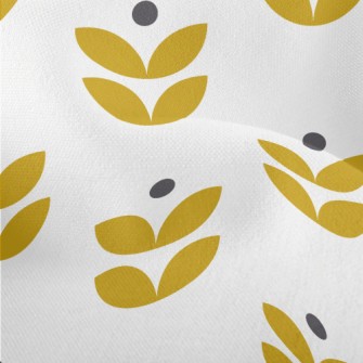 Simple Shape Flowers Lightweight Performance Linen