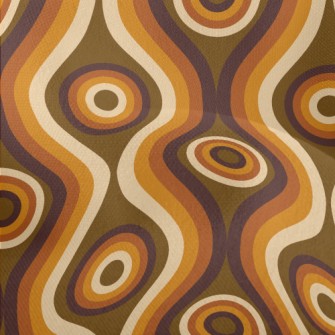 Straight Wavy Lines Lightweight Performance Linen