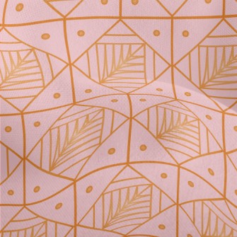 Lines Circle Leaves Lightweight Performance Linen