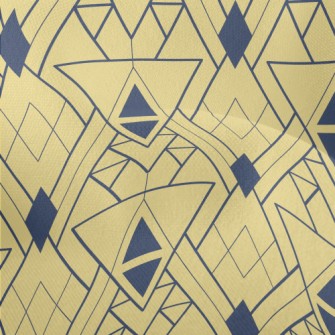 Egyptian Style Tiles Lightweight Performance Linen