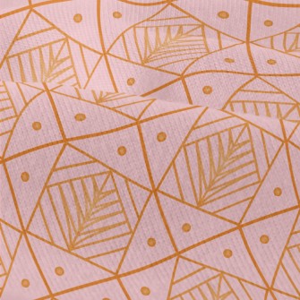 Lines Circle Leaves Modern Jersey
