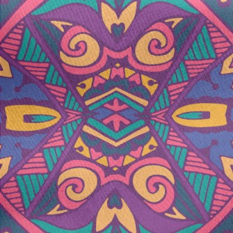 Tribal Totem Jersey Backed Fleece