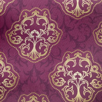 Bright Gold Pattern Jersey Backed Fleece