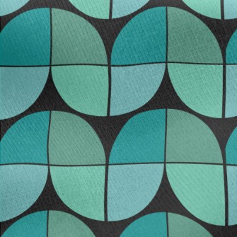 Water Pipe Waves Jersey Backed Fleece