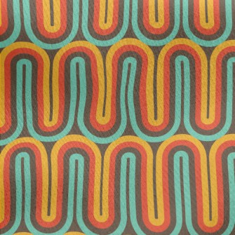 Four Color Water Pipes Jersey Backed Fleece