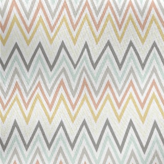 Herringbone Retro Illustration Jersey Backed Fleece