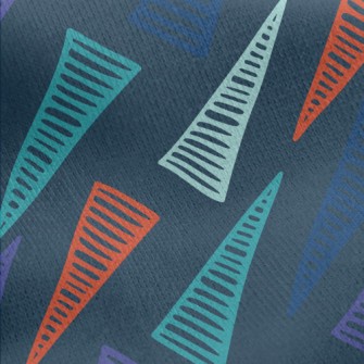 Triangle Lines Jersey Backed Fleece