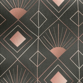 Radial Rhombus Jersey Backed Fleece