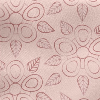 Circle Of Flowers Jersey Backed Fleece