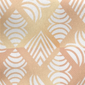 Gradient Circle Rhombus Jersey Backed Fleece