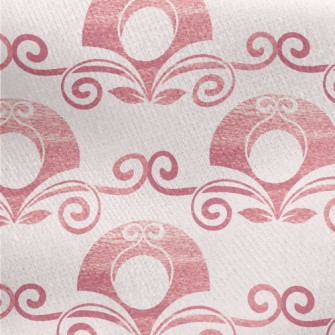 Semicircle Fan Flower Jersey Backed Fleece