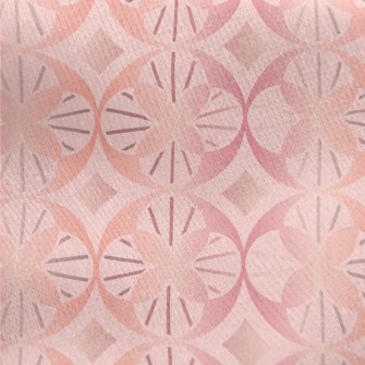 Rose Gold Geometric Figure Jersey Backed Fleece