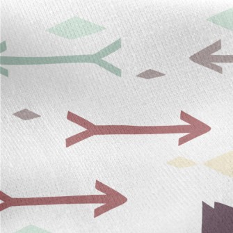 Arrows Flying Left And Right Jersey Backed Fleece