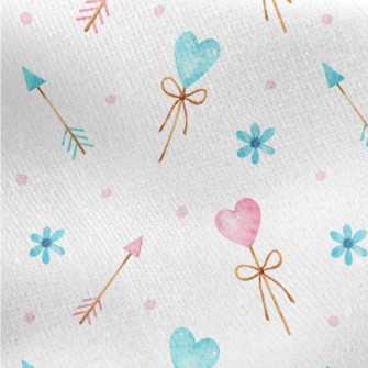 Lover's Heart Is Struck By Jersey Backed Fleece