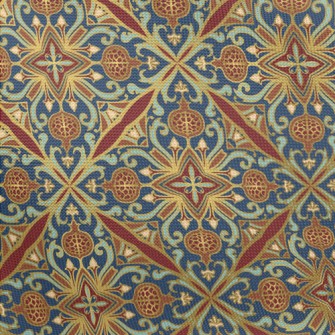 Oriental Nostalgic Pattern Pongee