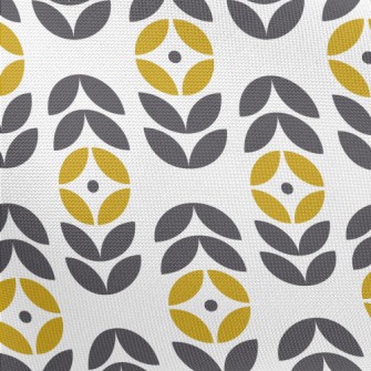 Special Geometric Flowers Pongee