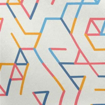 Geometric Splicing Lines Pongee