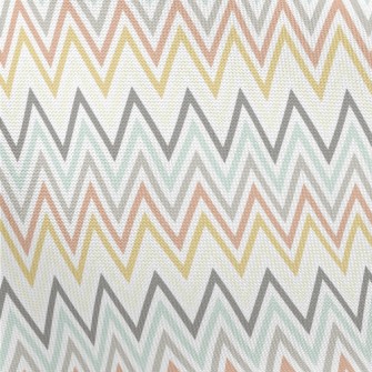 Herringbone Retro Illustration Pongee