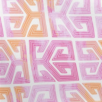 Gradient Retro Lines Pongee