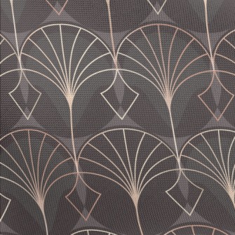 Gold Frame Line Decoration Pongee