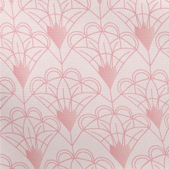 Fan-shaped Flowers Pongee