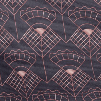 Plaid Line Flower Pongee