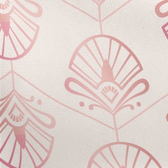Rose Gold Art Fan Pongee